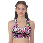 Flowers Floral Pattern Digital Texture Beautiful Fitness Sports Bra