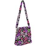 Flowers Floral Pattern Digital Texture Beautiful Zipper Messenger Bag