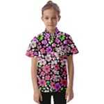 Flowers Floral Pattern Digital Texture Beautiful Kids  Short Sleeve Shirt