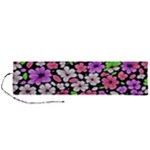 Flowers Floral Pattern Digital Texture Beautiful Roll Up Canvas Pencil Holder (L)