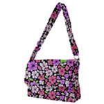 Flowers Floral Pattern Digital Texture Beautiful Full Print Messenger Bag (M)