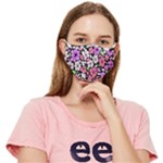 Flowers Floral Pattern Digital Texture Beautiful Fitted Cloth Face Mask (Adult)