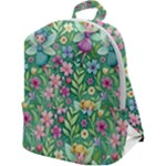 Fairies Fantasy Background Wallpaper Design Flowers Nature Colorful Zip Up Backpack