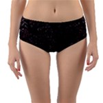 FusionVibrance Abstract Design Reversible Mid-Waist Bikini Bottoms