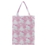 Hello Kitty Pattern, Hello Kitty, Child, White, Cat, Pink, Animal Classic Tote Bag