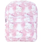 Hello Kitty Pattern, Hello Kitty, Child, White, Cat, Pink, Animal Full Print Backpack