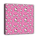 Hello Kitty Pattern, Hello Kitty, Child Mini Canvas 8  x 8  (Stretched)