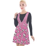 Hello Kitty Pattern, Hello Kitty, Child Plunge Pinafore Velour Dress