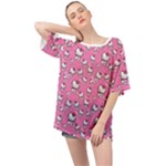 Hello Kitty Pattern, Hello Kitty, Child Oversized Chiffon Top