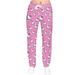 Hello Kitty Pattern, Hello Kitty, Child Women Velvet Drawstring Pants