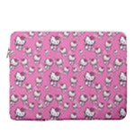 Hello Kitty Pattern, Hello Kitty, Child 16  Vertical Laptop Sleeve Case With Pocket