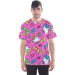Hello Kitty, Cute, Pattern Men s Sport Mesh T-Shirt
