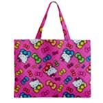 Hello Kitty, Cute, Pattern Zipper Mini Tote Bag