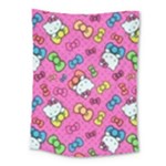 Hello Kitty, Cute, Pattern Medium Tapestry