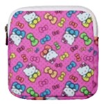 Hello Kitty, Cute, Pattern Mini Square Pouch