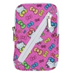 Hello Kitty, Cute, Pattern Belt Pouch Bag (Small)