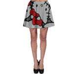 Hello Kitty, Pattern, Red Skater Skirt