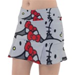 Hello Kitty, Pattern, Red Classic Tennis Skirt