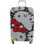Hello Kitty, Pattern, Red Luggage Cover (Large)