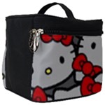 Hello Kitty, Pattern, Red Make Up Travel Bag (Big)