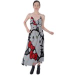 Hello Kitty, Pattern, Red Tie Back Maxi Dress