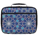 Islamic Ornament Texture, Texture With Stars, Blue Ornament Texture Full Print Lunch Bag