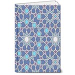 Islamic Ornament Texture, Texture With Stars, Blue Ornament Texture 8  x 10  Hardcover Notebook