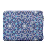 Islamic Ornament Texture, Texture With Stars, Blue Ornament Texture 16  Vertical Laptop Sleeve Case With Pocket