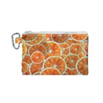 Oranges Patterns Tropical Fruits, Citrus Fruits Canvas Cosmetic Bag (Small)