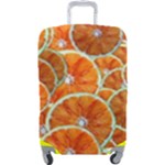 Oranges Patterns Tropical Fruits, Citrus Fruits Luggage Cover (Large)