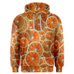 Oranges Patterns Tropical Fruits, Citrus Fruits Men s Overhead Hoodie