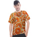 Oranges Patterns Tropical Fruits, Citrus Fruits Men s Sport Top