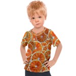 Oranges Patterns Tropical Fruits, Citrus Fruits Kids  Sports T-Shirt