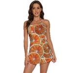 Oranges Patterns Tropical Fruits, Citrus Fruits 2-in-1 Flare Activity Dress