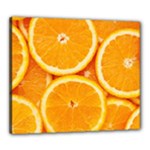 Oranges Textures, Close-up, Tropical Fruits, Citrus Fruits, Fruits Canvas 24  x 20  (Stretched)