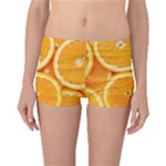 Oranges Textures, Close-up, Tropical Fruits, Citrus Fruits, Fruits Boyleg Bikini Bottoms