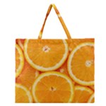 Oranges Textures, Close-up, Tropical Fruits, Citrus Fruits, Fruits Zipper Large Tote Bag