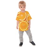 Oranges Textures, Close-up, Tropical Fruits, Citrus Fruits, Fruits Kids  Raglan T-Shirt