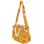 Oranges Textures, Close-up, Tropical Fruits, Citrus Fruits, Fruits Rope Handles Shoulder Strap Bag