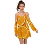 Oranges Textures, Close-up, Tropical Fruits, Citrus Fruits, Fruits Boho Dress
