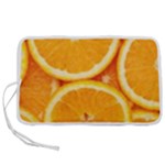 Oranges Textures, Close-up, Tropical Fruits, Citrus Fruits, Fruits Pen Storage Case (M)