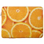 Oranges Textures, Close-up, Tropical Fruits, Citrus Fruits, Fruits 17  Vertical Laptop Sleeve Case With Pocket