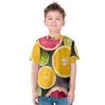 Oranges, Grapefruits, Lemons, Limes, Fruits Kids  Cotton T-Shirt