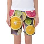 Oranges, Grapefruits, Lemons, Limes, Fruits Women s Basketball Shorts