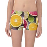 Oranges, Grapefruits, Lemons, Limes, Fruits Boyleg Bikini Bottoms