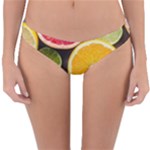 Oranges, Grapefruits, Lemons, Limes, Fruits Reversible Hipster Bikini Bottoms