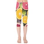 Oranges, Grapefruits, Lemons, Limes, Fruits Kids  Capri Leggings 