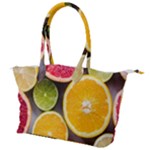Oranges, Grapefruits, Lemons, Limes, Fruits Canvas Shoulder Bag
