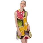 Oranges, Grapefruits, Lemons, Limes, Fruits Sleeveless Shirt Dress