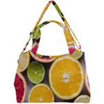 Oranges, Grapefruits, Lemons, Limes, Fruits Double Compartment Shoulder Bag